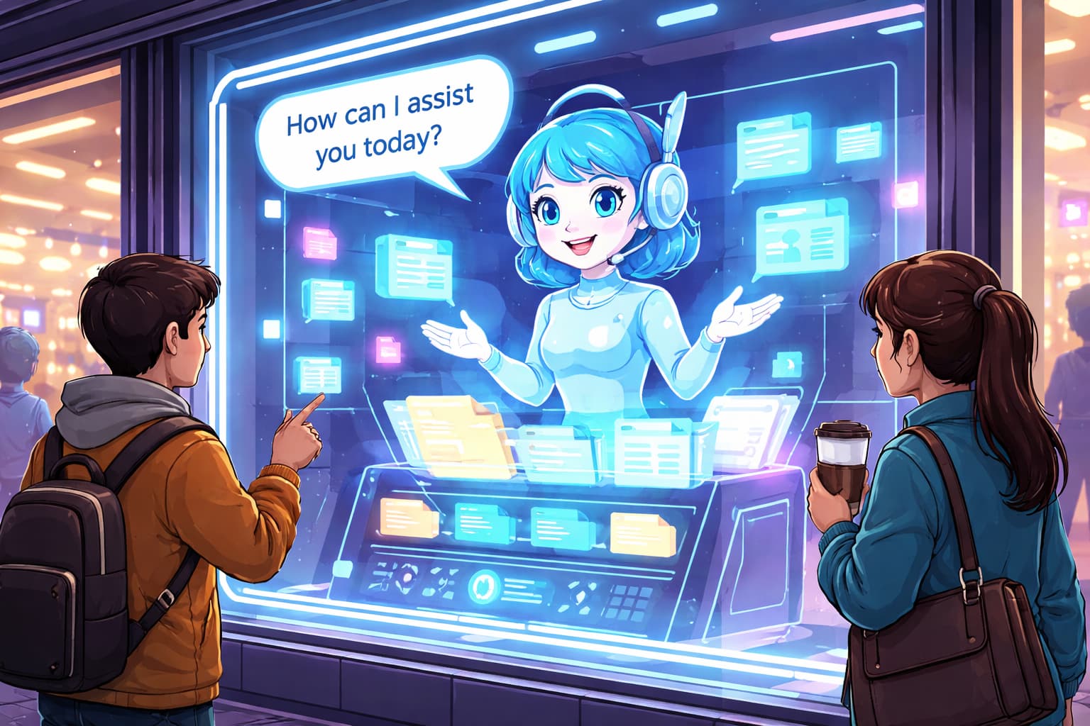 An assistant for your display window